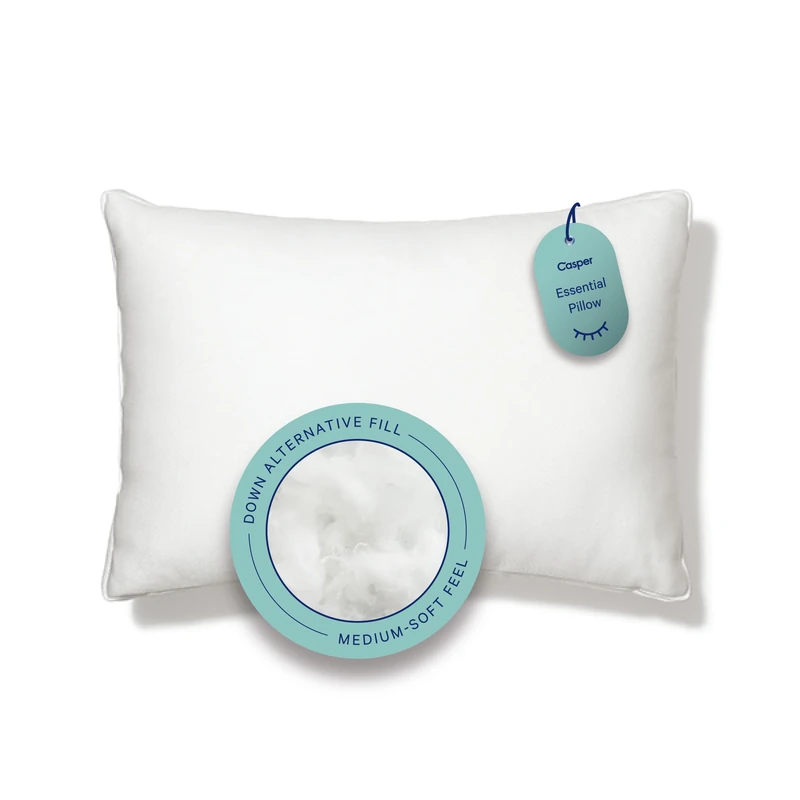 Casper Sleep Essential Pillow for Sleeping, King, White