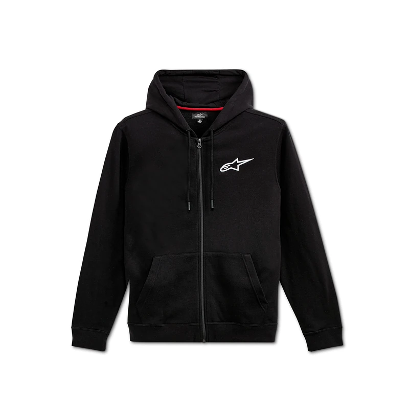 Alpinestars Ageless Chest Hoodie Men's Zip Hoodie Black White