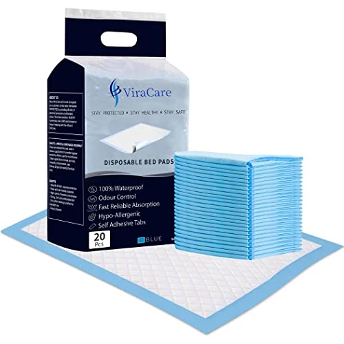 20 x Incontinence Bed Pads | 60 x 90 cm | Incontinence Bed Sheets | Disposable Bed Mats for Incontinence | Bed Protectors Kids & Adults | Maternity Bed Mat | (2 Packs +)