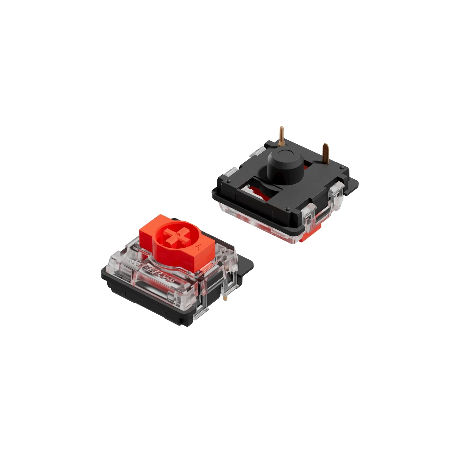 Gateron ks-27 Low Profile Key Switches for Mechanical Gaming Keyboards | Plate Mounted (Gateron Red, 65 Pcs)