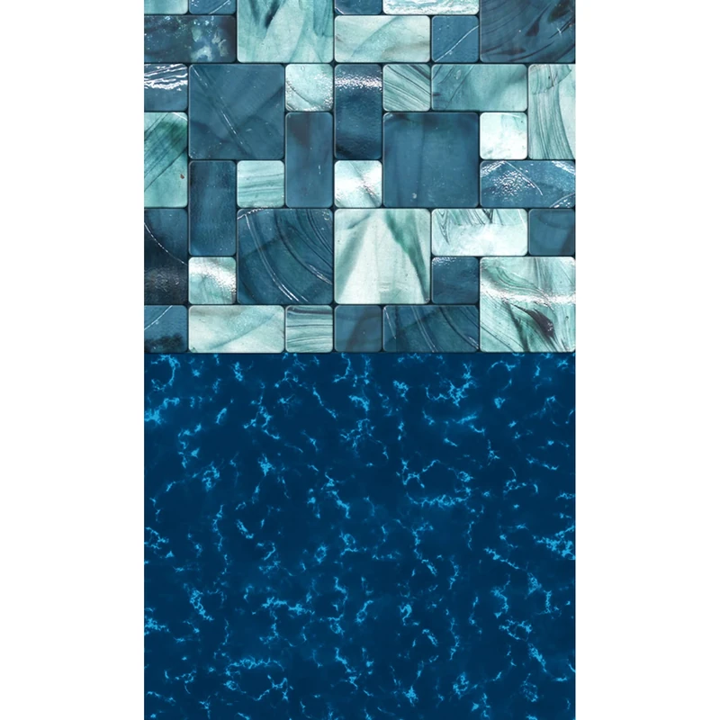 Blue Wave Emerald Coast Overlap 15 ft Round Pool Liner for Above-Ground Steel Wall Pools – Weather Resistant Standard Gauge Vinyl with Welded Seams - Dark Blue, Fits 48/54-In Depth Walls