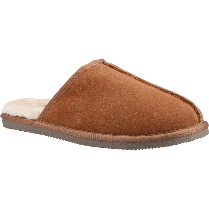 Hush Puppies Men's Coady Slipper, Tan, 10 UK