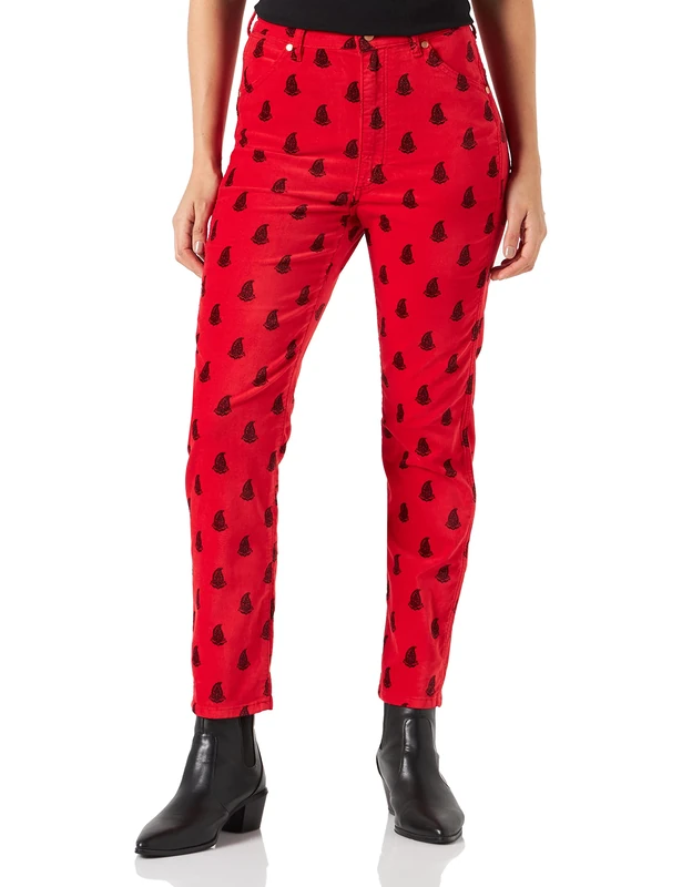 Wrangler Women's Walker Trousers, Formula Red, 29W x 32L