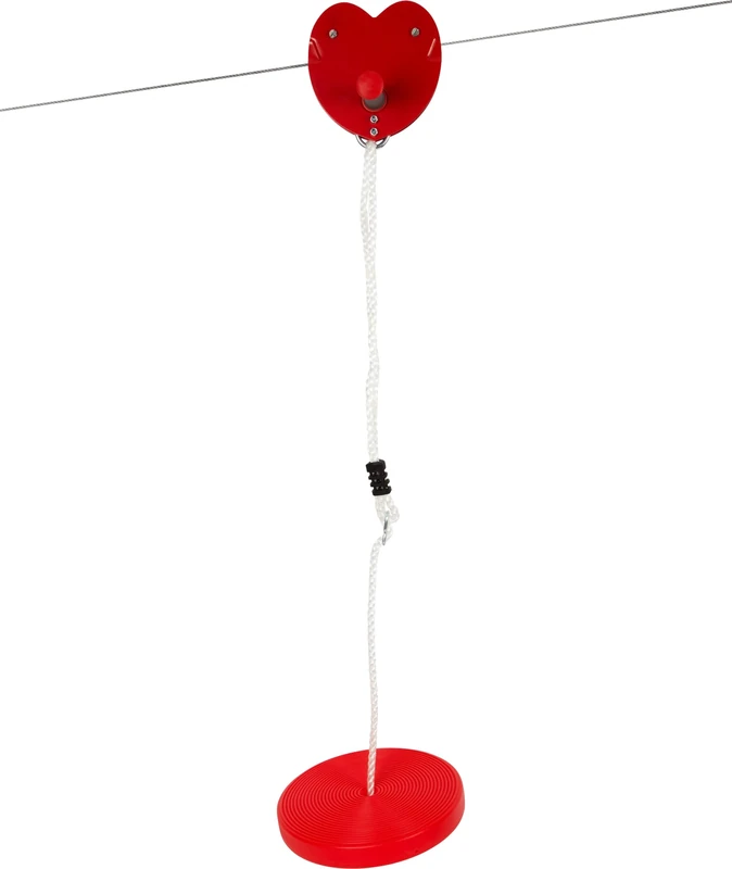 small foot Rasant 11955 Cable Car with Adjustable Plate Swing and Steel Cable Maximum 70 kg from 5 Years Red - Image 1