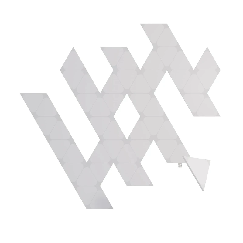 Nanoleaf Shapes Mini Triangle Expansion Pack, 50 Additional Smart Light Panels LED RGBW - Modular Wi-Fi Colour Changing Wall Lights, Works with Alexa Google Assistant Apple Homekit, Room Decor, Gaming