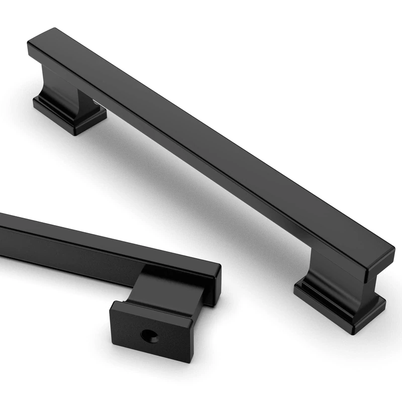 Asidrama 15 Pieces 5 Inch Matte Black Kitchen Cabinet Handles Cabinet Handles Kitchen Cabinet Hardware for Cabinet Drawer Dresser Handles
