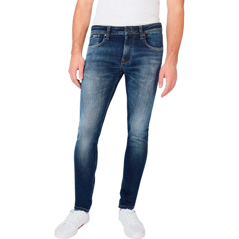 Pepe Jeans Men's Finsbury Jeans, Blue (Denim-DN7), 28W / 34L