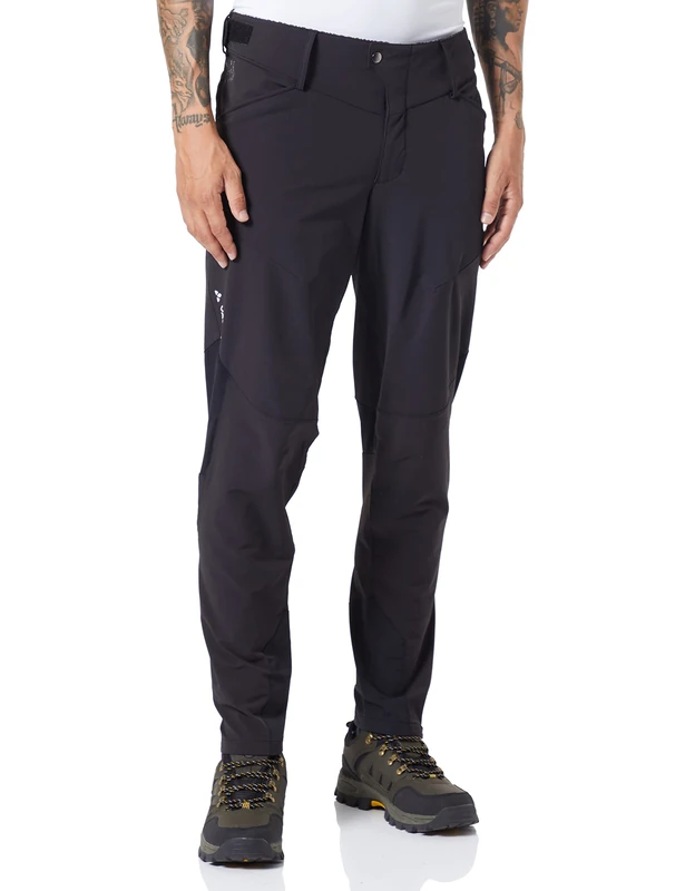 VAUDE Qimsa Men's Light Softshell Trousers Plain Black
