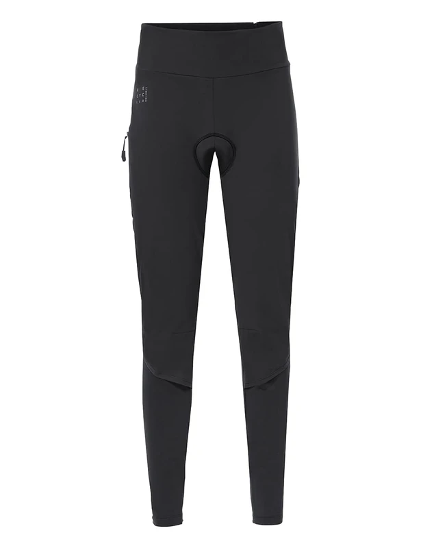 VAUDE Women's Kuro Warm Hybrid Tights - Women's Cycling Shorts - Warm Cycling Shorts - Includes Seat Padding Black