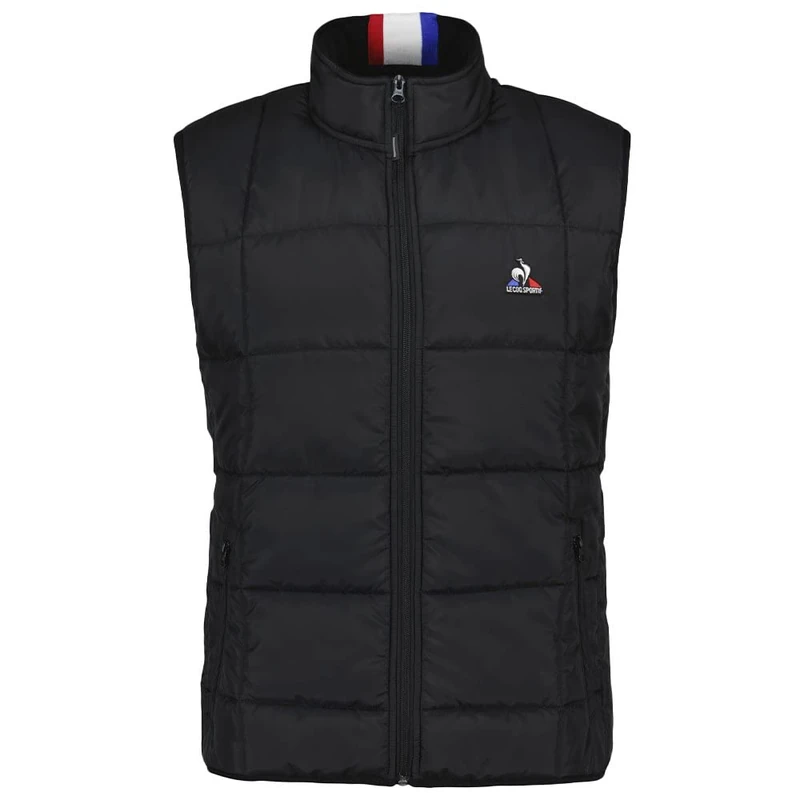 Le Coq Sportif Men's TRI Doudoune SL N°1 M Sleeveless Down Jacket, Black, Large