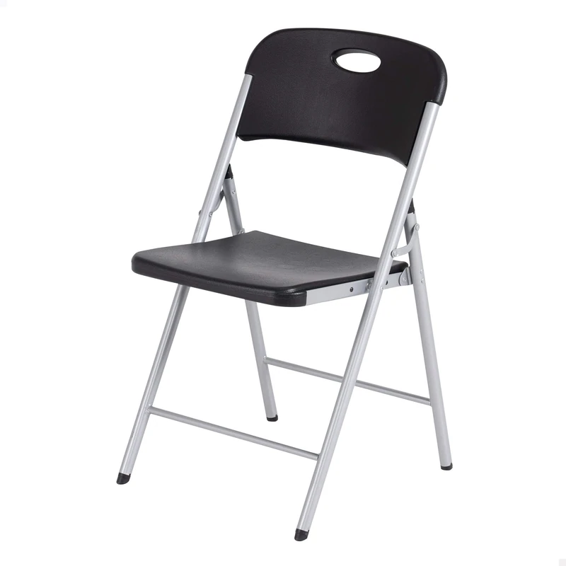 LIFETIME Folding Chair Ultra Resistant Plastic Black | Event Chairs, Office, Home | Sturdy, Space Saving | Indoor/Outdoor
