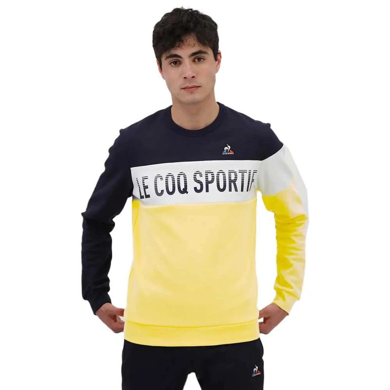 Le Coq Sportif Men's Sweater, Sky Capt./N.opt.white/L.zest, XS