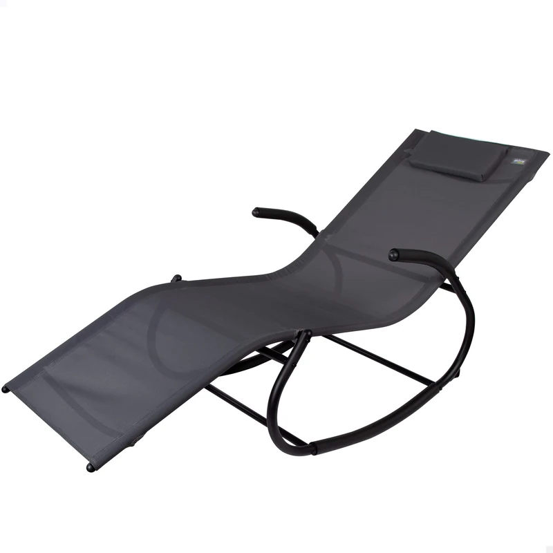 AKTIVE Elastic Trampoline for Children, 122 x 184 cm, Maximum Weight 25 kg + 3 Years, Stainless Steel with UV Protection, Safety Net, Grey - Image 1