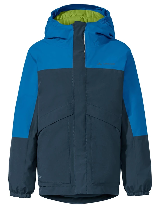 VAUDE Escape Padded Jacket for Children - Waterproof Lined Rain Jacket for Children with 2-Layer Material, Hood & Reflective Elements - Ideal for Muddy Days in Autumn & Winter