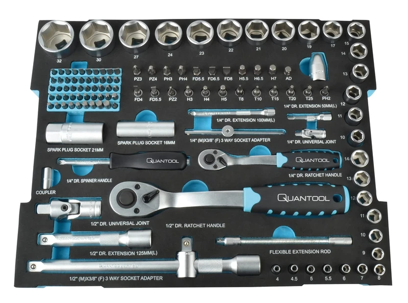 Quantool Q25001 Tool Set, 118 Pieces