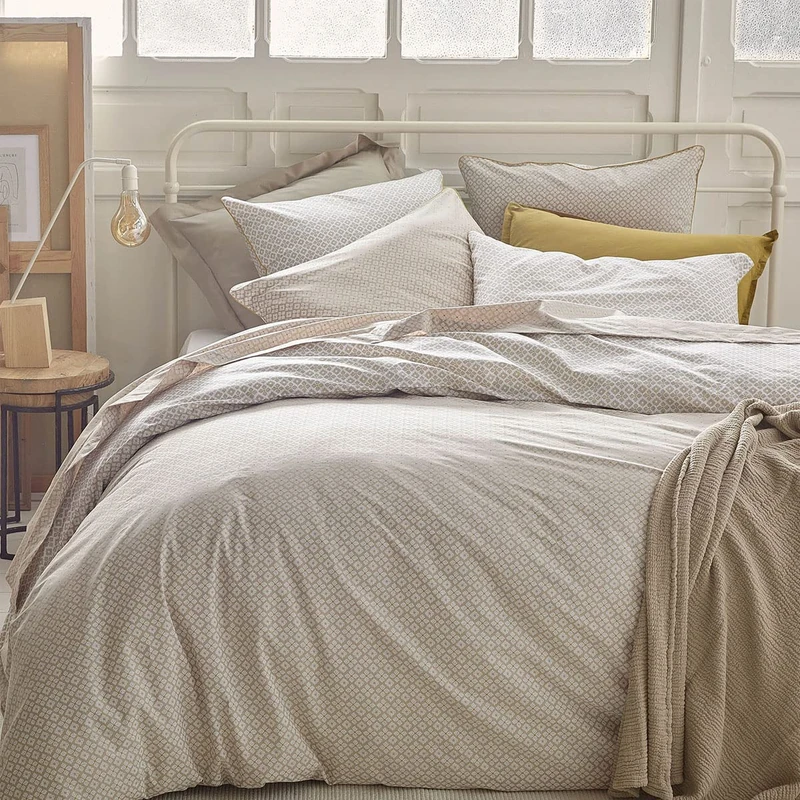 ESSIX Alba Printed Cotton Percale Duvet Cover 200 x 200 cm - Image 1