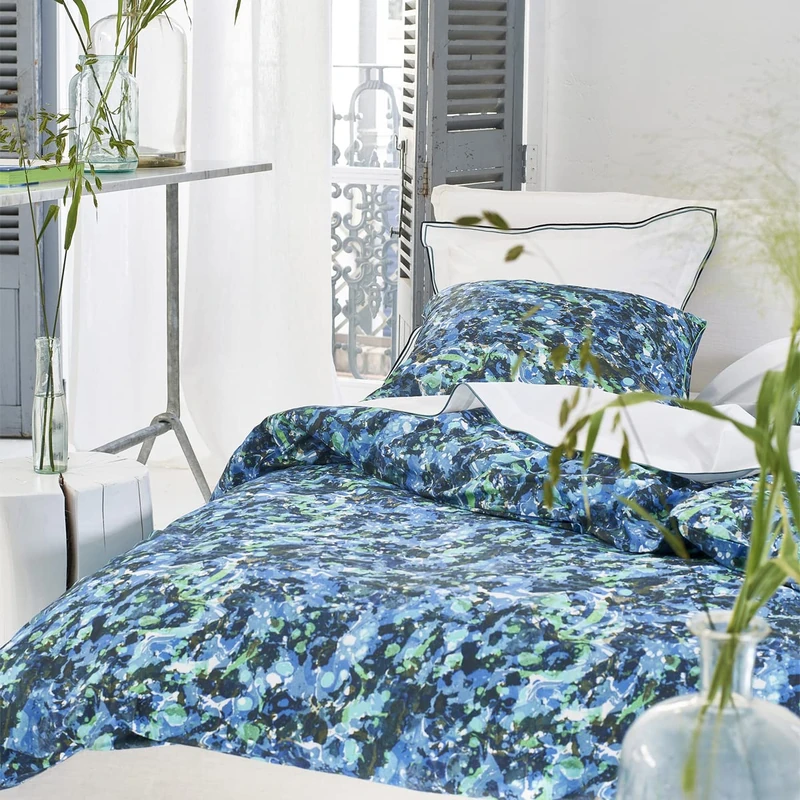 Delahaya Printed Cotton Percale Duvet Cover, 140 x 200 cm, Designers Guild