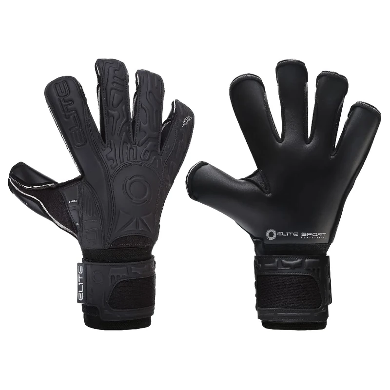 Elite Sports Black Solo Goalkeeping Gloves