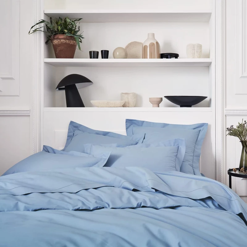 Royal Line Plain Cotton Percale Duvet Cover 260 x 240 cm Essix - Image 1