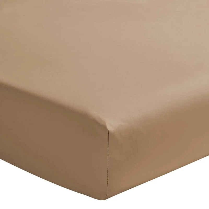 Essix Plain Cotton Percale Fitted Sheet 160 x 200 cm
