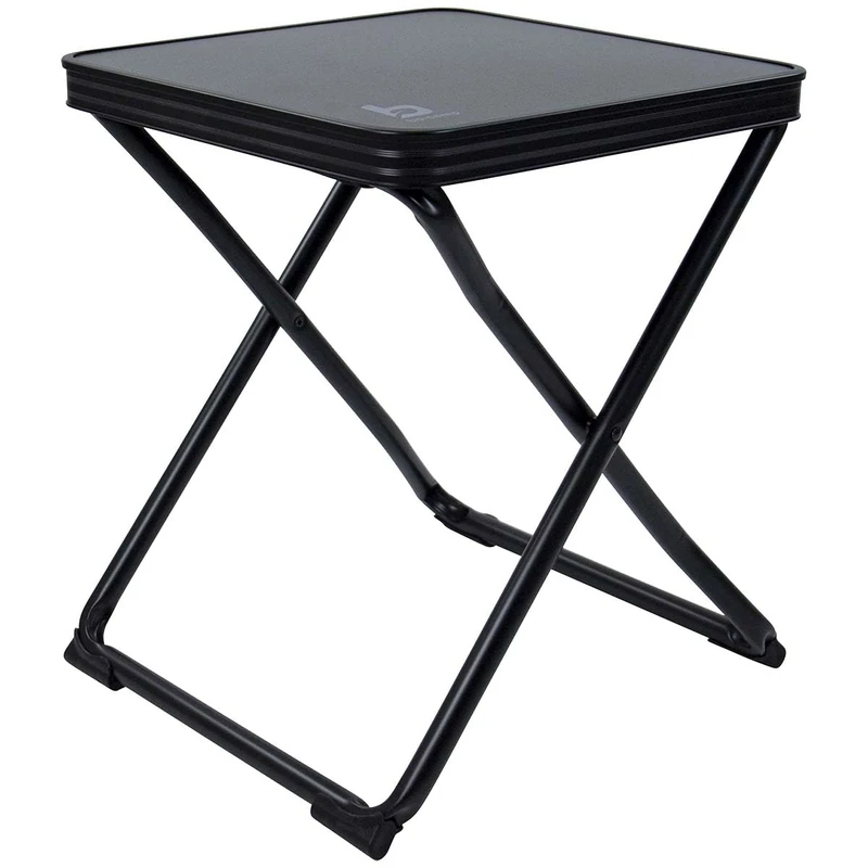 BO-Camp 1404337 Bc Taburete 3D + Tablero Black for Adults, Ideal for Everyday use, Black