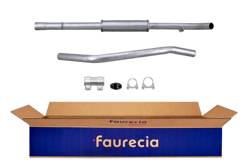 HELLA 8LB 366 020-511 Front Silencer - Easy2Fit Kit - Front - Two Piece - Set with Attachments