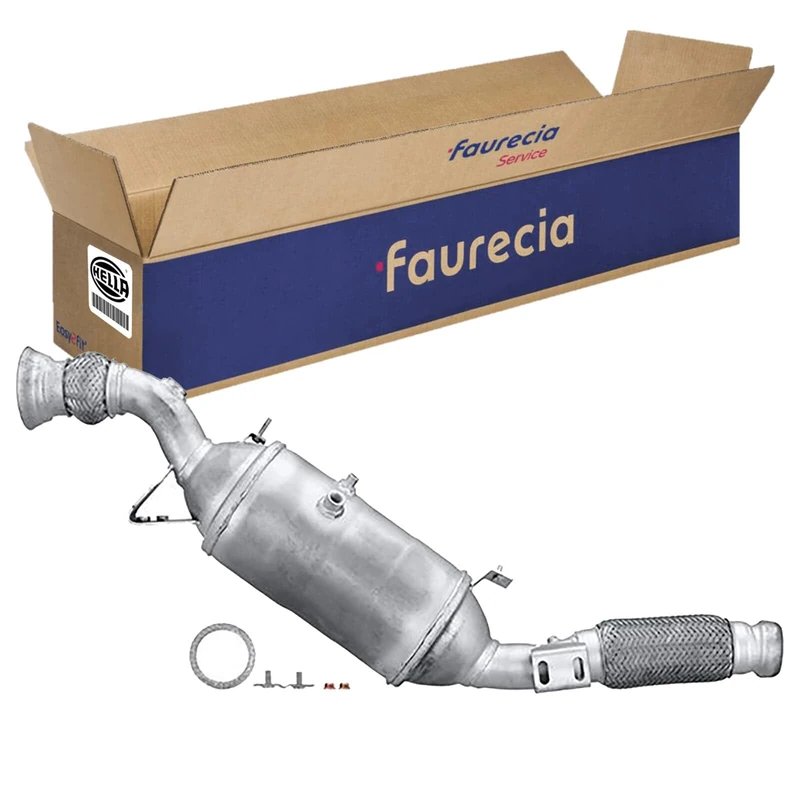 HELLA 8LH 366 081-081 Diesel Particulate Filter – Easy2Fit Kit – Euro 5 – One Piece – Set with Attachments – Silicon Carbide (for Short and Long Distance Traffic) - Image 1