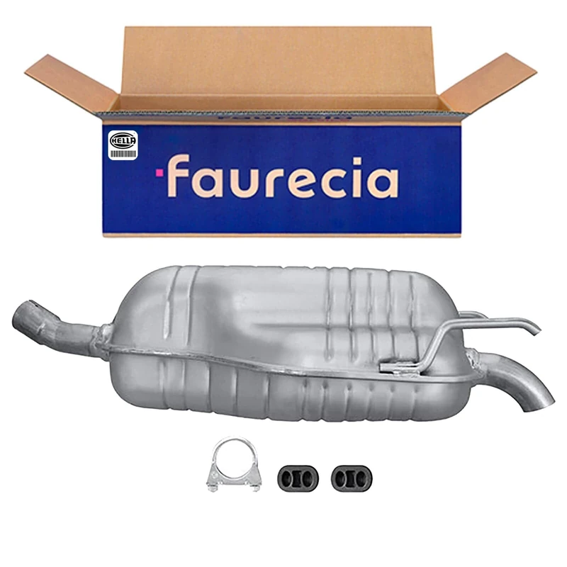 HELLA 8LD 366 030-861 Rear Muffler - Easy2Fit® Kit - Rear - one-piece