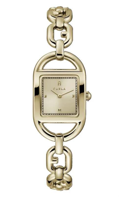 Furla Watches Women's Quartz Dress Watch with Stainless Steel Strap, Gold, 10 (Model: WW00026008L2) - Image 1