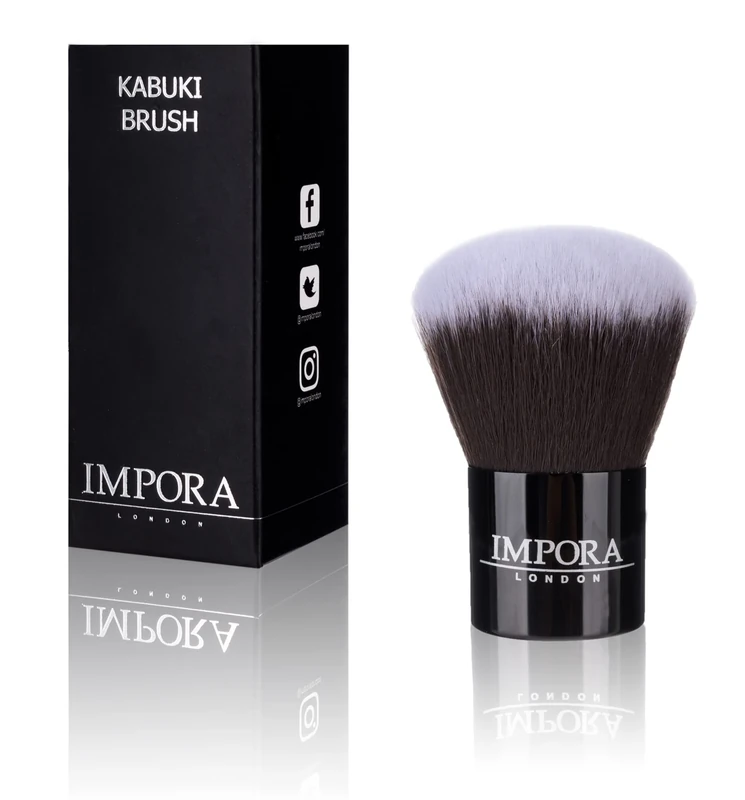 Impora London Kabuki Powder Makeup Brush - Synthetic Vegan Face Brush