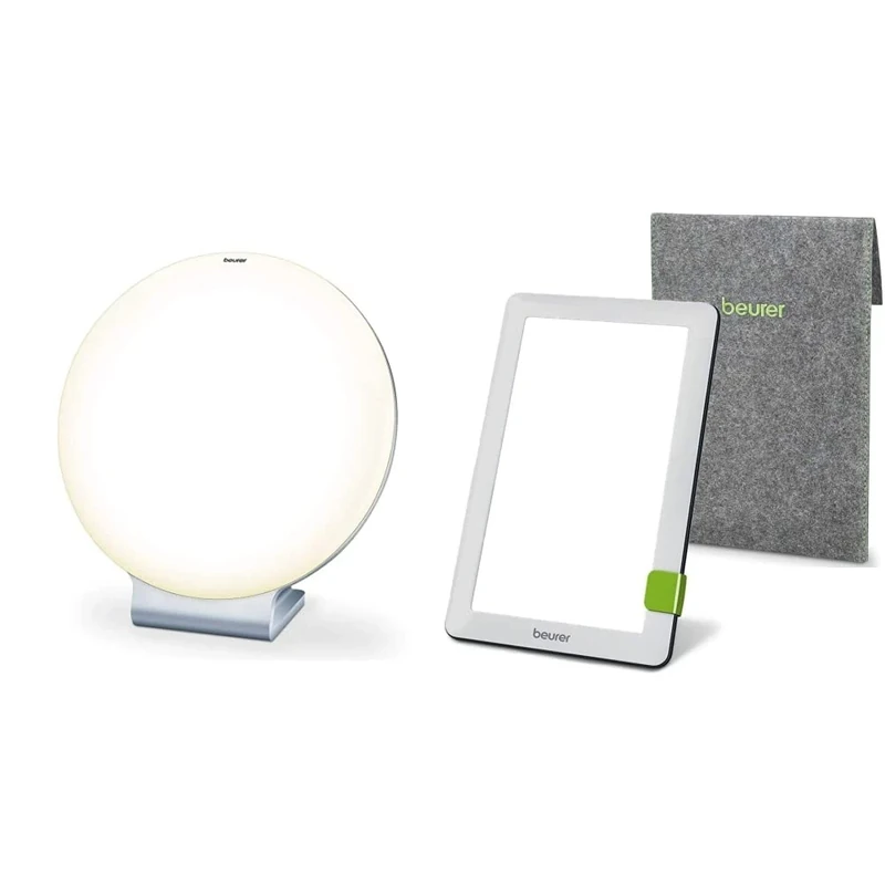 Beurer TL50UK Compact LED SAD Lamp - Helps Combat Seasonal Affective Disorder & TL30UK SAD Lamp - Helps Combat Seasonal Affective Disorder - 10,000 lux - Compact Daylight Lamp