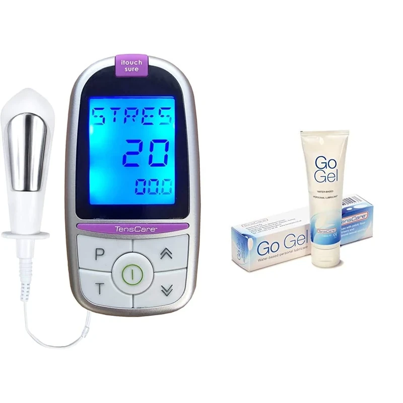 TensCare itouch Sure - Pelvic Floor Exerciser for Strengthening and Toning. Aids in the Treatment of Incontinence and Bladder Leaks & TensCare Water-Based Lubricant Go Gel, 100 ml - Image 1