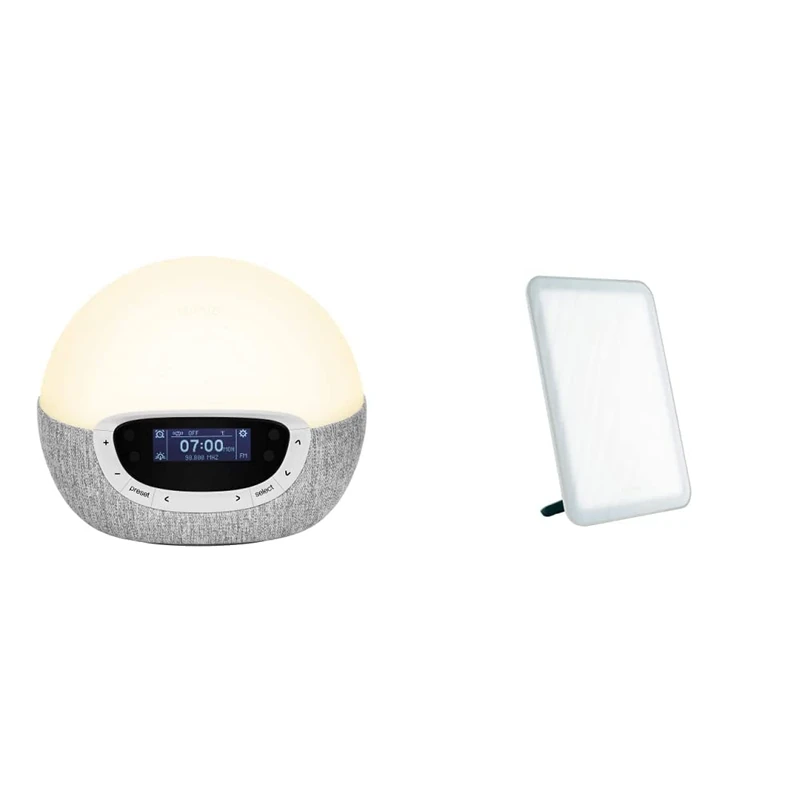Lumie Bodyclock Shine 300 - Wake-up Light With Radio, 15 Sounds and Sleep Sunset & Vitamin L - SAD Therapy Box for Effective Treatment