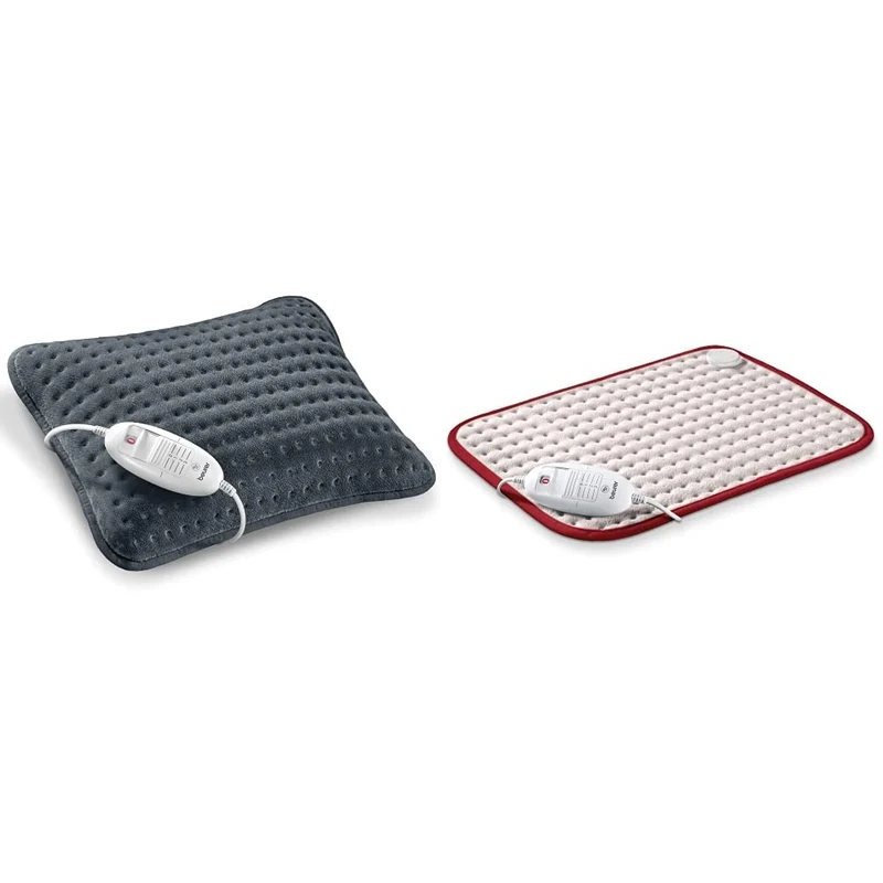 Beurer HK48 Cosy Heated Cushion | Sofa Cushion with Integrated Heat pad, 27502 & HK Comfort Heat Pad | Electric Heat Pad for Relaxation | 3 Electronically Regulated Temperature Settings