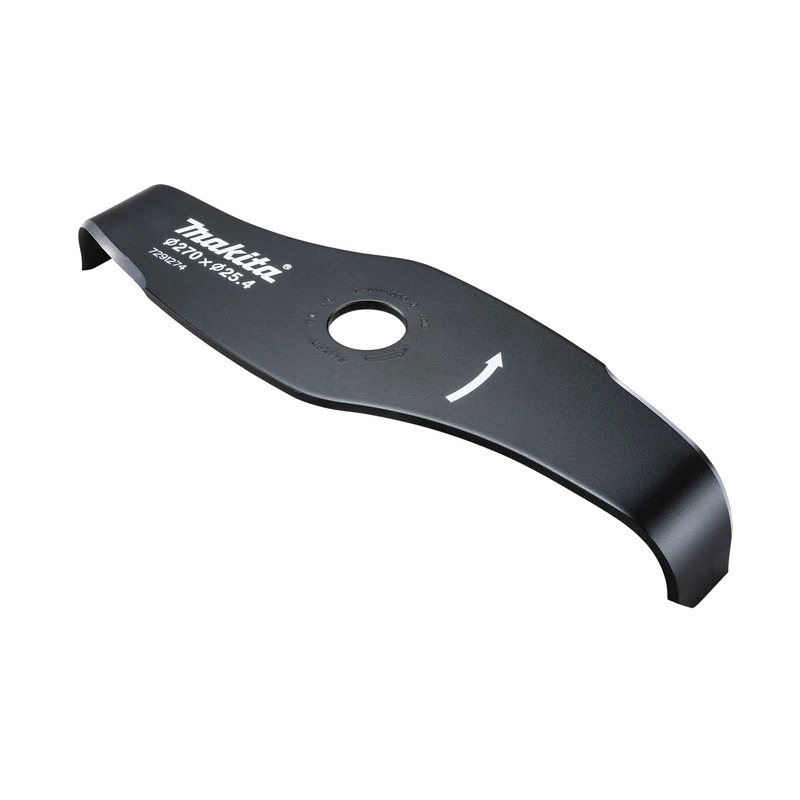 Makita 199874-5 2-Tooth Chopper Knife 270 x 25.4 mm Steel for Shredding and Mulching for Brushcutters for Trimming Brush or Branded Bushwork - Image 1