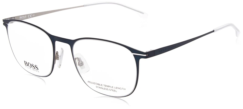 Hugo Boss Boss 1247 KU0/20 MTBLUE RUTHE Eyewear Men's Steel, Standard, 54