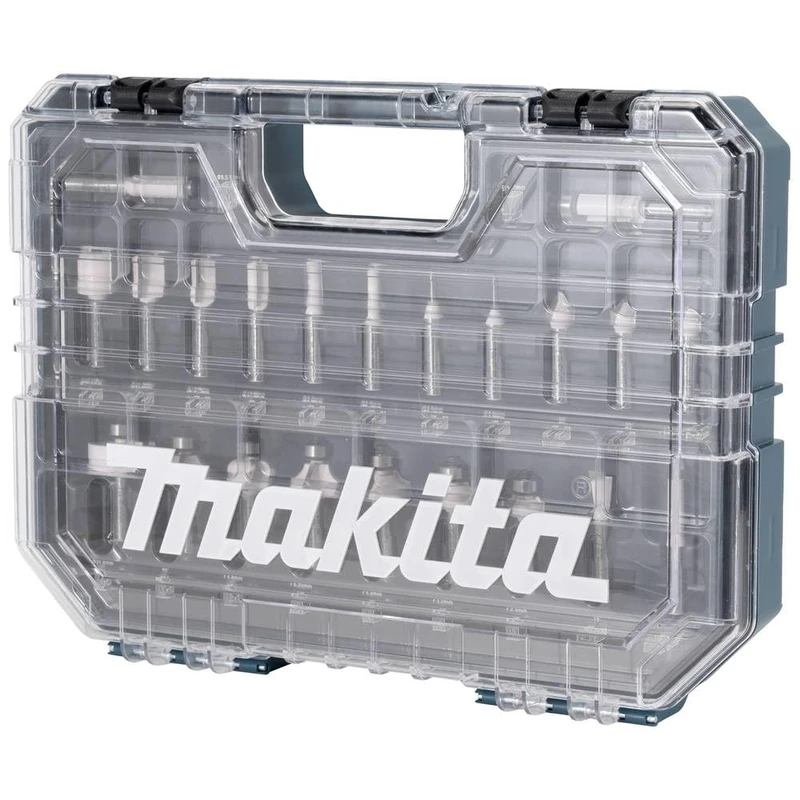 Makita D-74778 Milling Set - 8 mm Shaft Diameter, 22 Pieces - Image 1