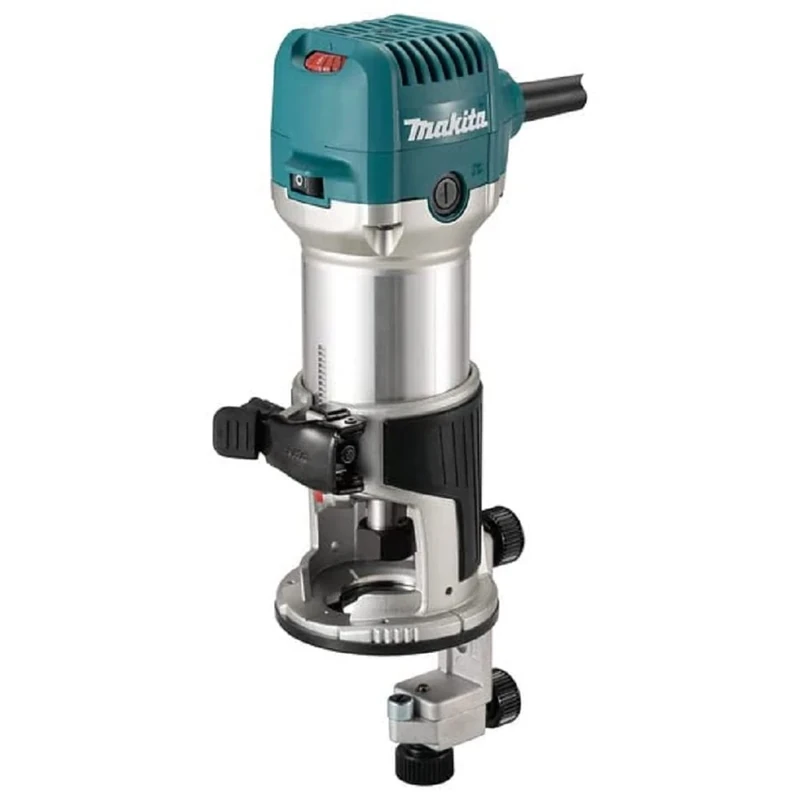 Makita RT0702CX2/2 240V ¼” Router Trimmer Supplied with Trimmer Base, Tilt Base and Plunge Base
