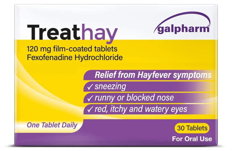 Galpharm Treathay Hayfever Relief Fexofenadine 120mg - 30 Tablets