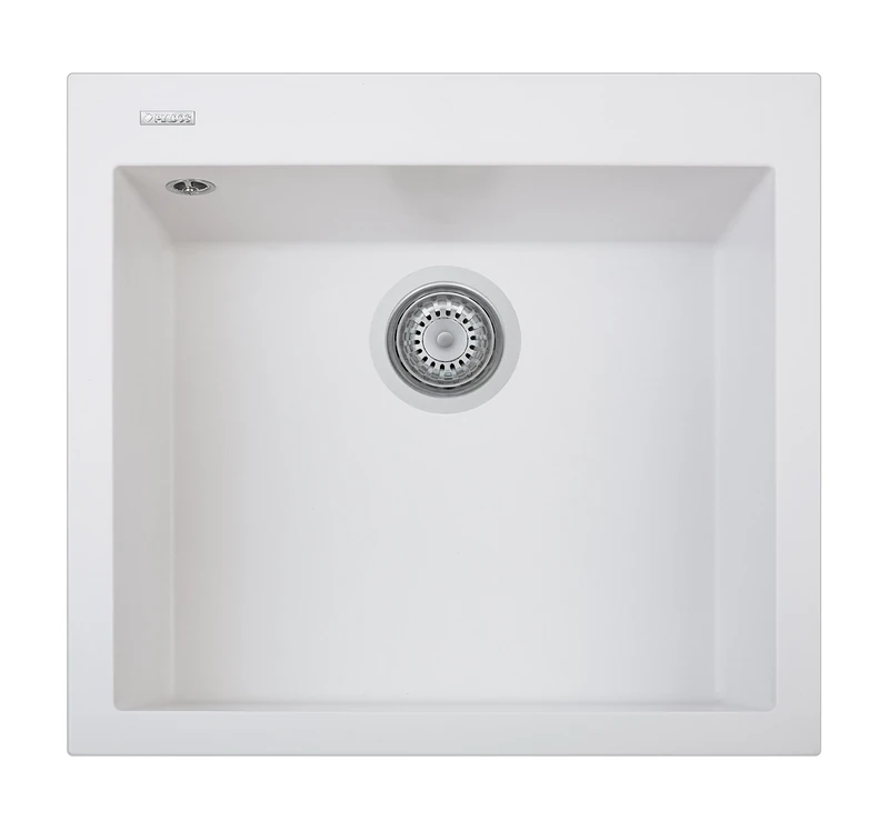 PLADOS ON5610 Built-in Kitchen Quartz Sink Single Bowl 56 cm - Milk White
