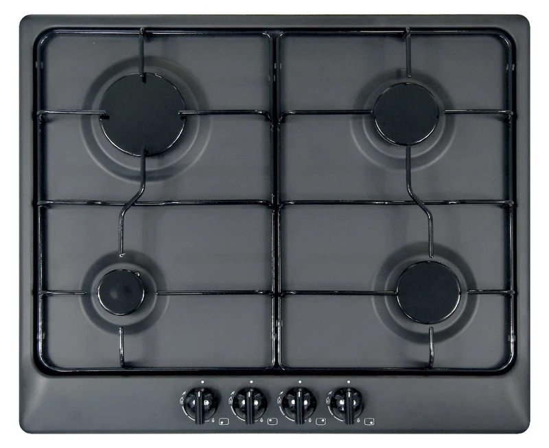 Plados STAR60 Built-in Gas Hob 4 Burners 60 cm - Matt Black - Image 1