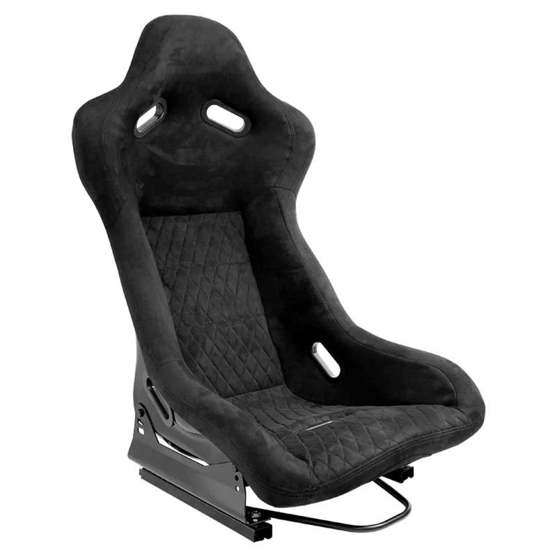 AutoStyle Sport seat 'LV' - Black - Non-reclinable fibreglass back-rest - incl. slides