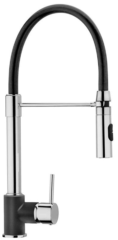 Kitchen Mixer Plados SHOWERMID Single Lever Shower Removable Double Jet Automatic Shower Connection - Matt Black