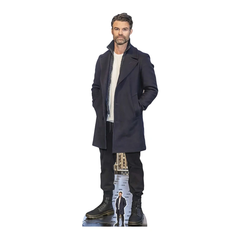 Star Cutouts CS966 Daniel Gillies (Black Coat) Lifesize Cardboard Cutout: Perfect for Birthdays, Gifts, and Events