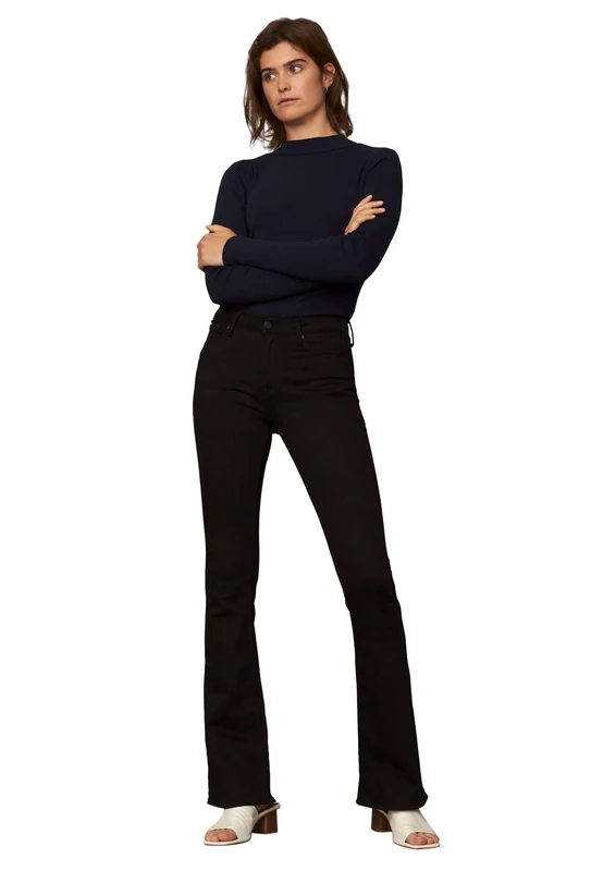 Kings of Indigo Women's Marie Jeans, Stay Black, 27W x 34L