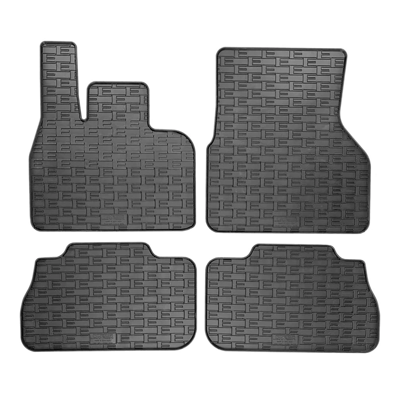 CIKCar Rubber car mats set compatible with BMW iX (I20) 2021- (4-pieces + fixing system)