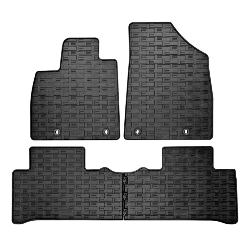 CIKCar Rubber car mats set compatible with MG Marvel R (EV) 2021- (4-pieces + fixing system)