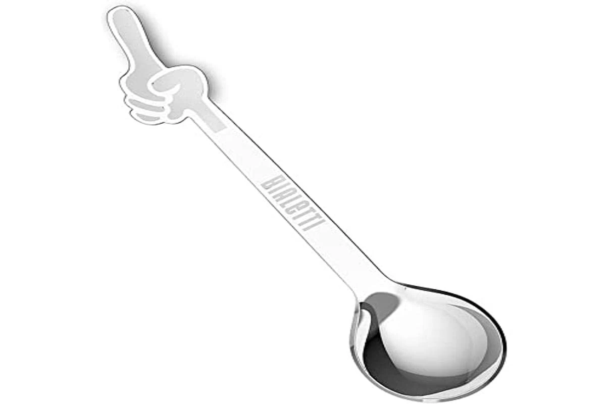 Bialetti Set of 4 Spoons OMINO Coffee Spoons, Metal, Multicoloured, Single