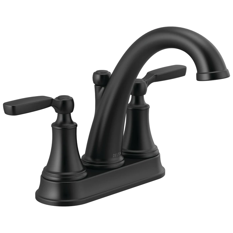 Delta Faucet 2532LF-BLMU Woodhurst Bath Faucet, Matte Black