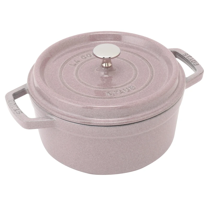 STAUB 40508-863 Pico Cocotte 8.7" Cast Iron Dutch Oven - Chiffon Rose